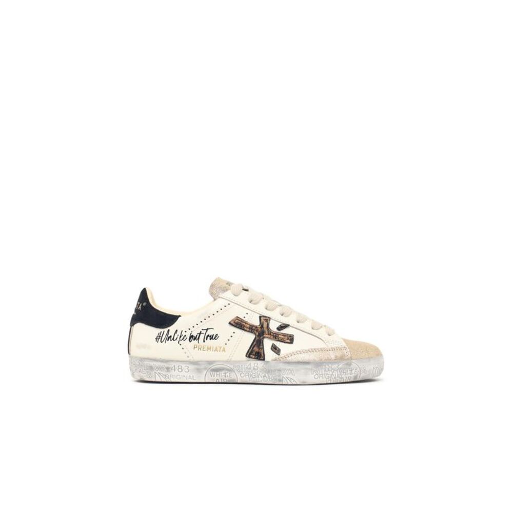 Premiata 'Stevend' White Leather Sneakers Women